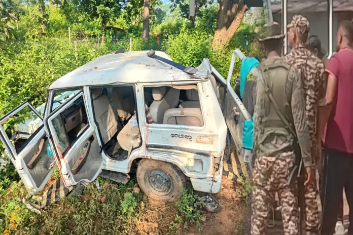 बालाघाट में नक्सल विरोधी अभियान के दौरान सीआरपीएफ जवानों का वाहन दुर्घटनाग्रस्त: 1 जवान की मौत, 4 घायल