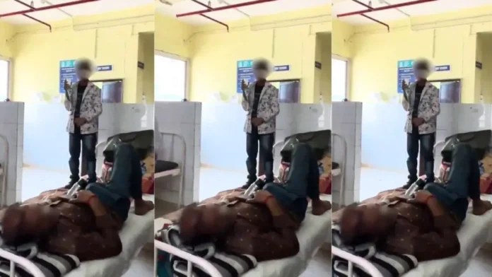 टीकमगढ़ अस्पताल में इलाज के नाम पर लापरवाही, पिता की सलाइन पकड़े मासूम का वीडियो वायरल
